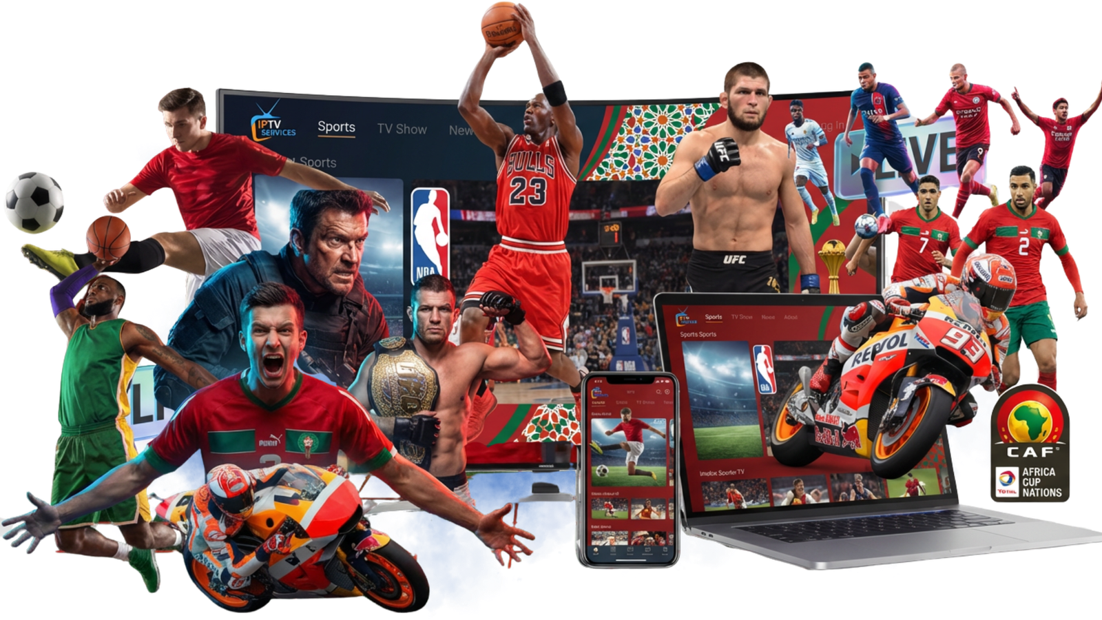 Abonnement IPTV France 2024 - Regardez tous les matchs de football en direct sur smartphone - beIN Sports, Sky Sports, Ligue 1, Premier League